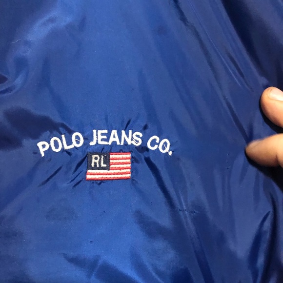 Vintage Reversible Polo Jeans co USA Puffee windbreaker - Picture 4 of 7